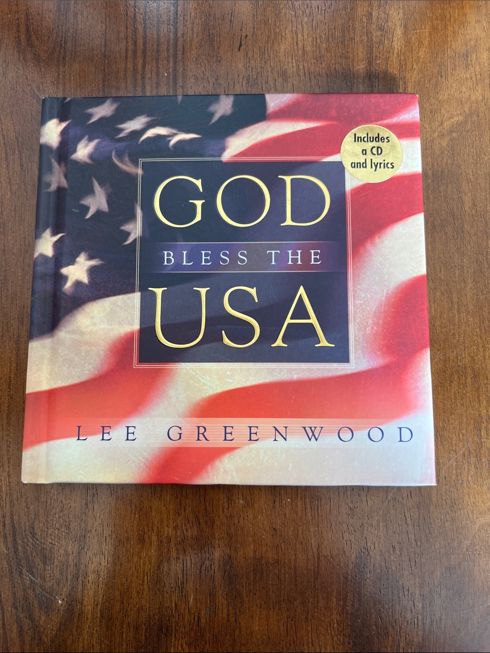 "God Bless the USA" CD and lyrics and Decorative Book - Lee Greenwood